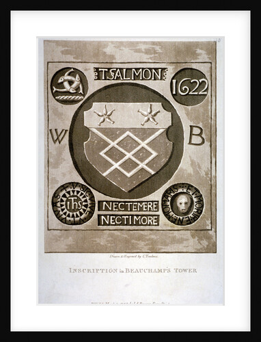 Copy of an inscription from the wall of Beauchamp Tower, Tower of London by Charles Tomkins