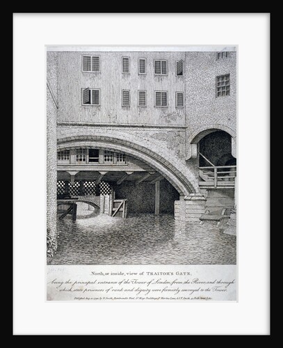 North view of Traitor's Gate, Tower of London by Anonymous