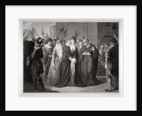 Lady Jane Grey being led to her execution at the Tower of London, 1554 (1797) by Mountague Tomkins