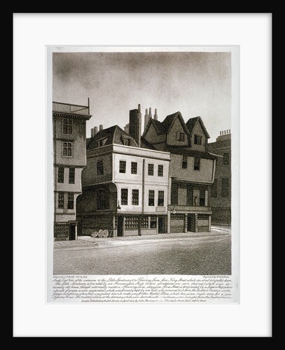 Entrances to Little Sanctuary and Thieving Lane, Westminster, London by William Fellows