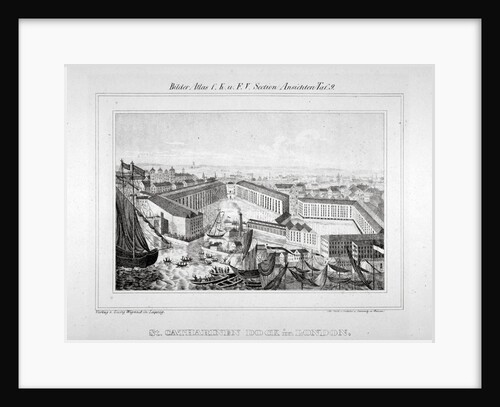 Opening celebrations of St Katharine's Dock, London by Goedsche and Steinmetz