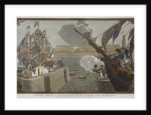 The opening of London Docks, Wapping by V Woodthorpe