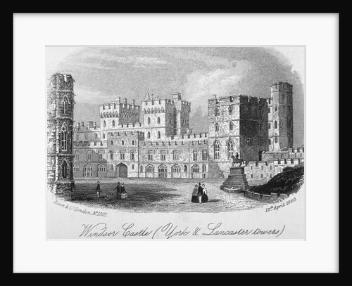 The York and Lancaster towers at Windsor Castle, Berkshire by Anonymous