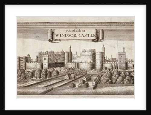 View of the south side of Windsor Castle, Berkshire by Wenceslaus Hollar