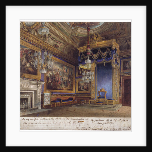 Interior view of the King's Audience Chamber in Windsor Castle, Berkshire by Thomas Sutherland