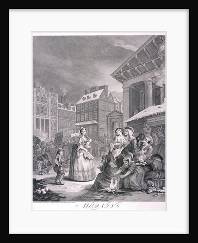Morning, plate I from Times of Day by William Hogarth