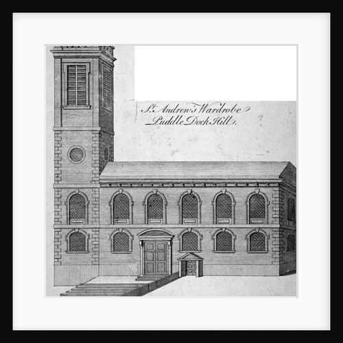 Exterior view of St Andrew by the Wardrobe, City of London by Benjamin Cole