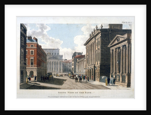 South view of the Bank of England, City of London by Anonymous