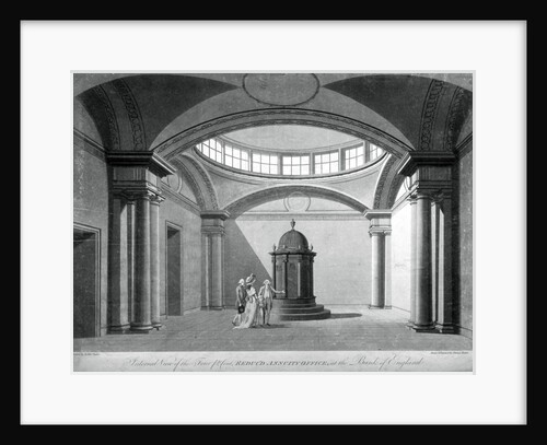 The Four Percent Reduced Annuity Office at the Bank of England, City of London by Thomas Malton II
