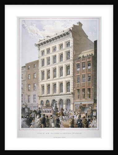 New buildings in Cheapside (nos 107 and 108), City of London by Robert Dudley