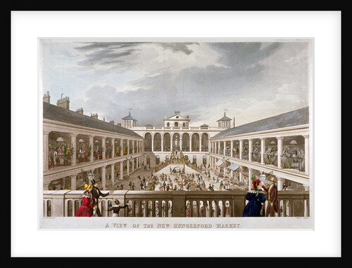 A View of the New Hungerford Market, Westminster, London by J Harris