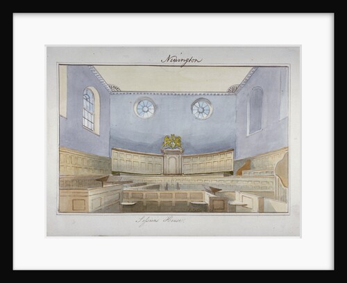 Interior view of the Sessions House on Newington Causeway, Southwark, London by Anonymous
