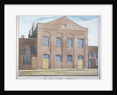 Lion Street Baptist Chapel, off New Kent Road, Southwark, London by G Yates