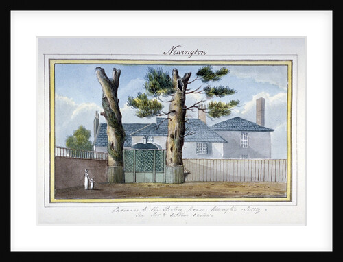 Rector's house in Newington Butts, Southwark, London by G Yates