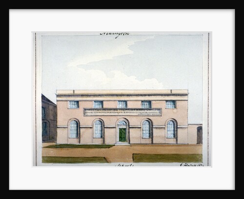 United Parochial National Charity and Sunday Schools, Newington Butts, Southwark, London by John Hassell