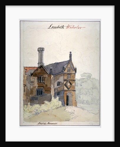View of a house in Lambeth Marsh, London by Anonymous
