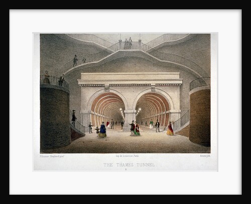 View of the entrance to the Thames Tunnel, London by Jules Louis Arnout