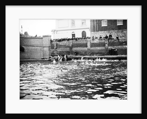 Boys bathing in a sluice on the Grand Union Canal, London by Anonymous