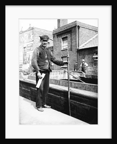 Grand Union Canal lock keeper by Anonymous