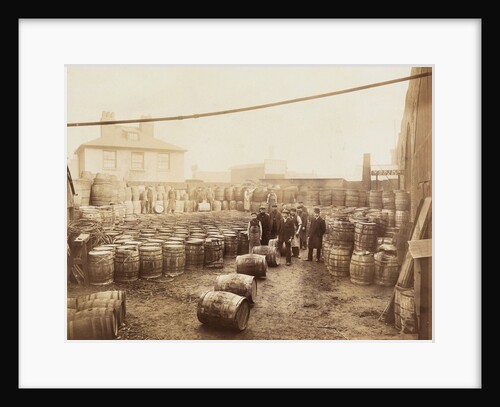 Ebano bitumen stored at Elizabeth Wharf, Limehouse, London by Anonymous