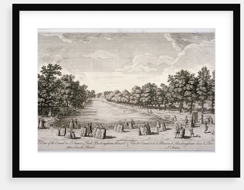 The canal in St James's Park, Westminster, London by John Stevens