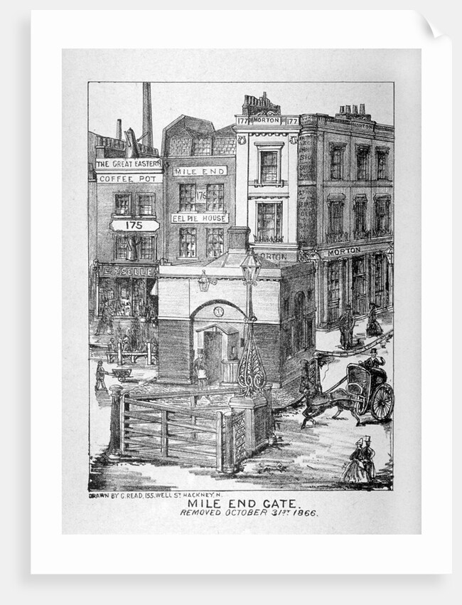 Mile End Gate, Mile End Road, Stepney, London by C Read