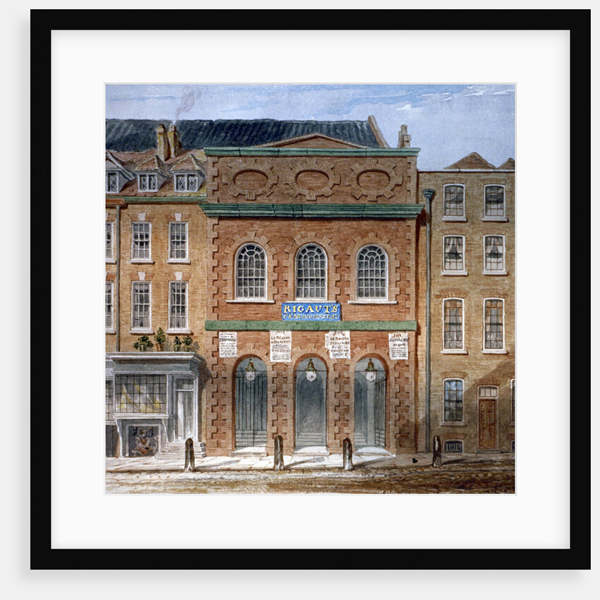 The first Opera House (King's Theatre), Haymarket, Westminster, London by William Capon