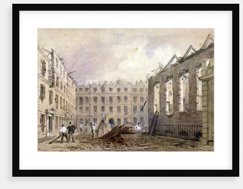 The demolition of Lyon's Inn, Westminster, London by William Henry Prior