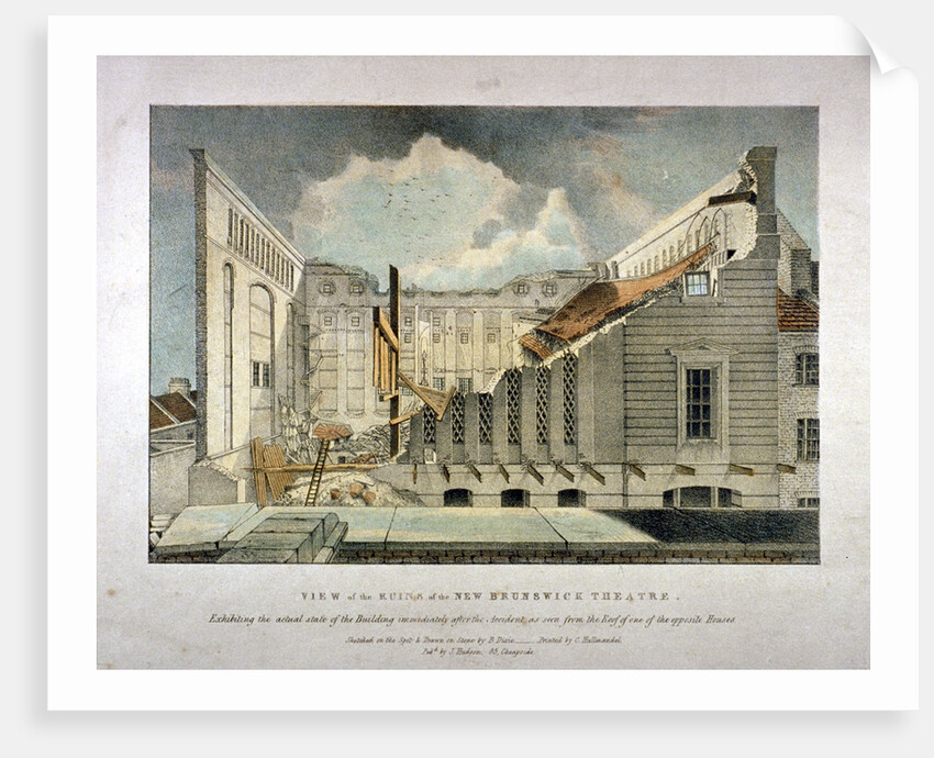 Ruins of the Brunswick Theatre, Wellclose Square, Goodman's Fields, Stepney, London by B Dixie