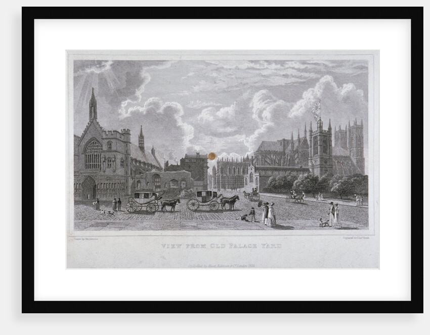 View from Old Palace Yard, Westminster, London by Charles Heath