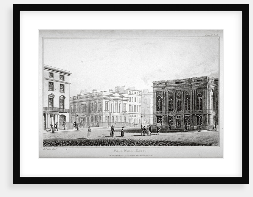 View of Pall Mall East, Westminster, London by Anonymous