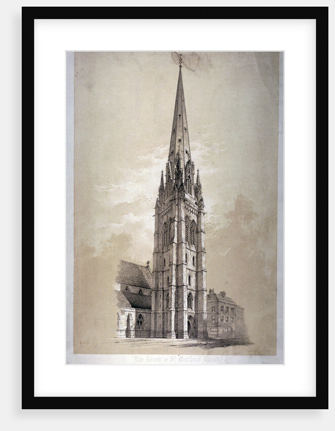 Tower of the Church of St Matthew, Great Peter Street, Westminster, London by Day & Son