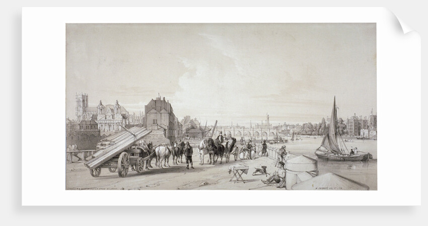 Millbank, Westminster, London by William Parrott
