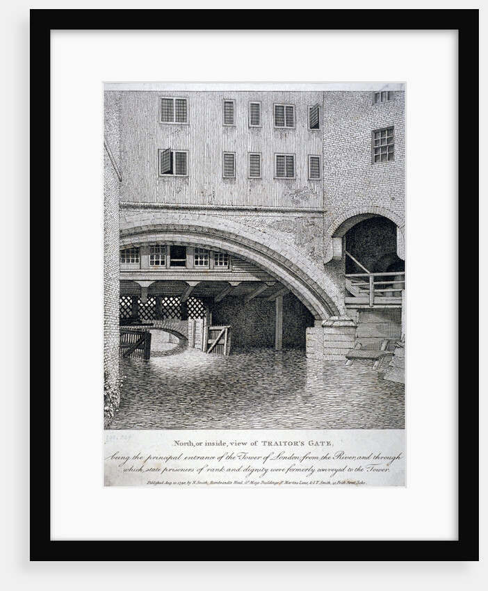 North view of Traitor's Gate, Tower of London by Anonymous