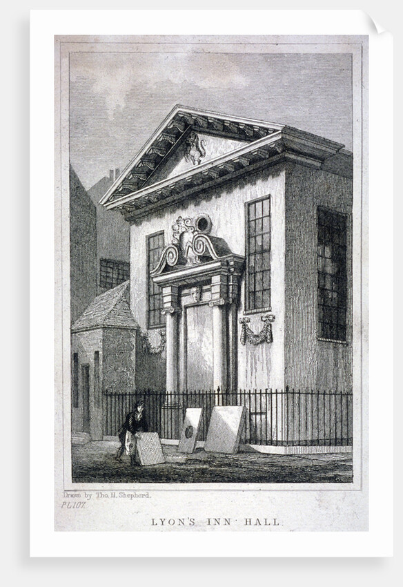 Lyon's Inn Hall, Lyon's Inn, Westminster, London by W Symms