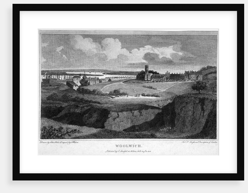 View of Woolwich with the River Thames in the distance by AW Warren