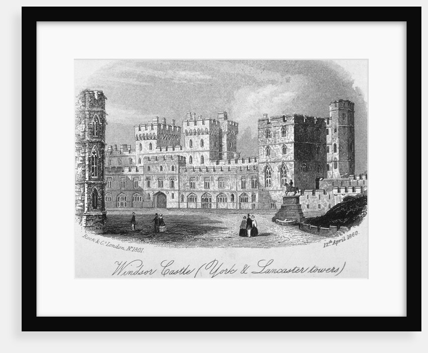The York and Lancaster towers at Windsor Castle, Berkshire by Anonymous