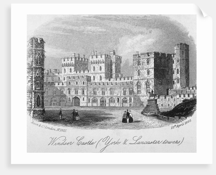 The York and Lancaster towers at Windsor Castle, Berkshire by Anonymous
