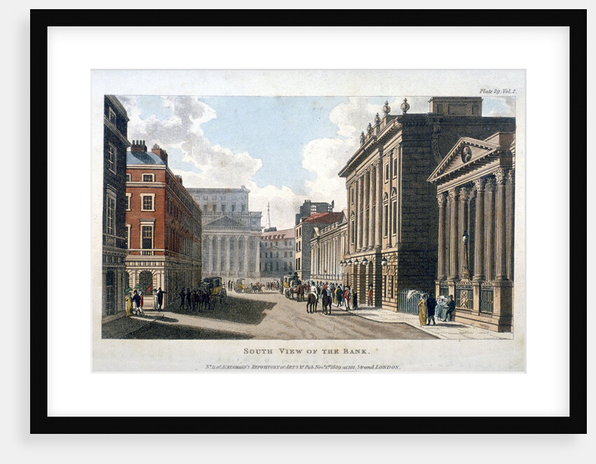 South view of the Bank of England, City of London by Anonymous