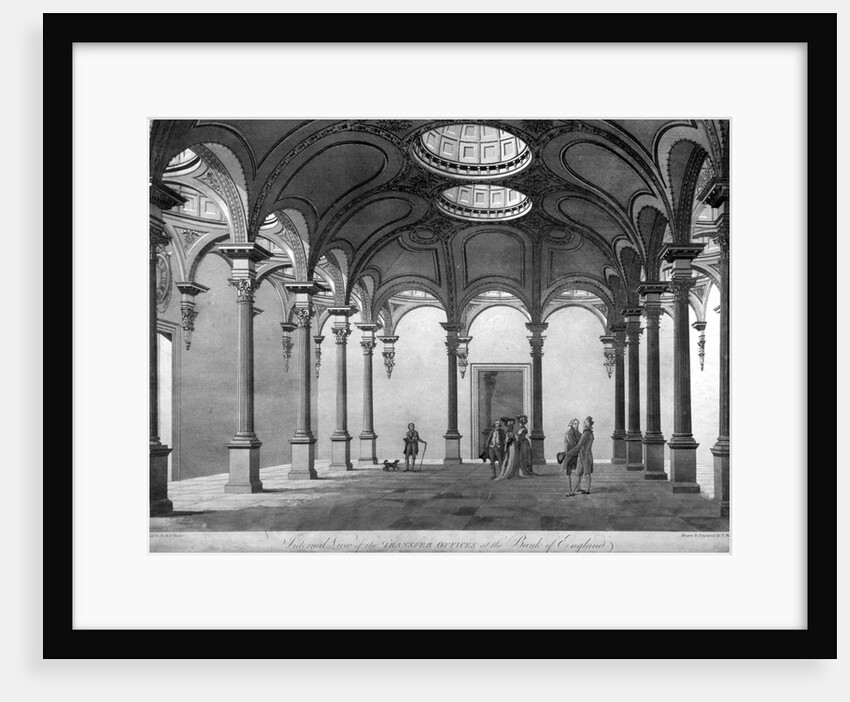 The Transfer Offices at the Bank of England, City of London by Thomas Malton II