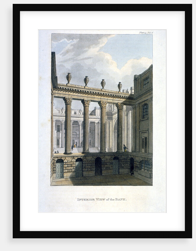 View of inner courts at the Bank of England, City of London by Anonymous