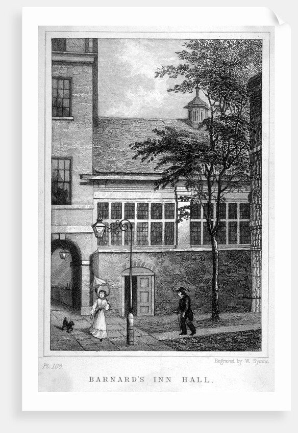 Barnard's Inn, City of London by W Symms