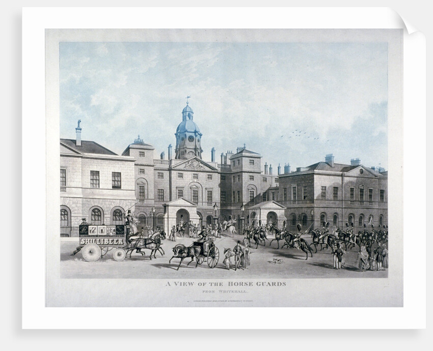 A view of the Horse Guards from Whitehall, Westminster, London by Anonymous