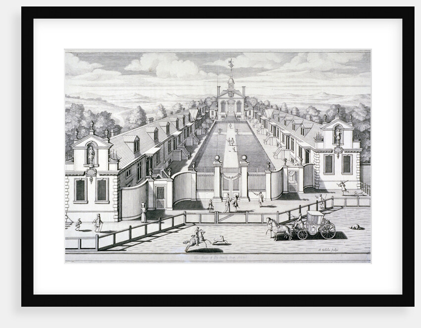 Trinity Almshouses, Mile End Road, Stepney, London by Simon Gribelin