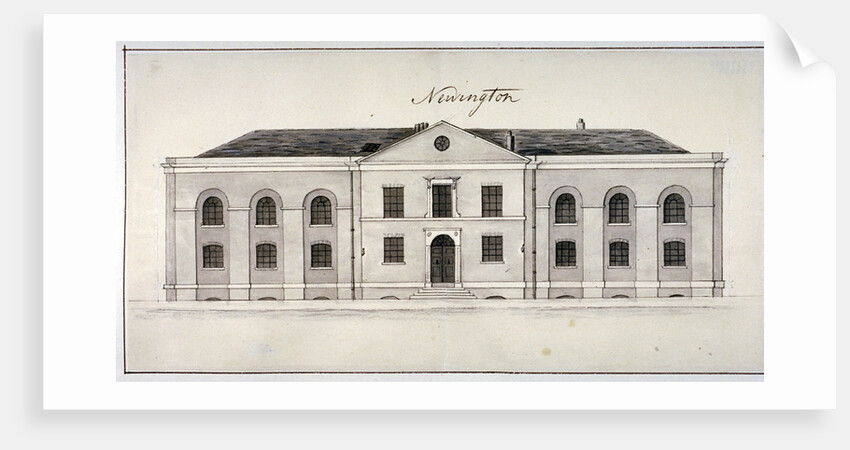 Elevation of the Sessions House on Newington Causeway, Southwark, London by Anonymous