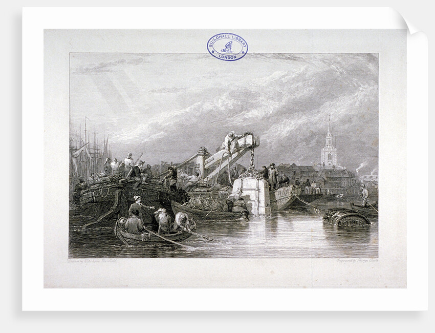 Construction of the Thames Tunnel, London by George Cooke
