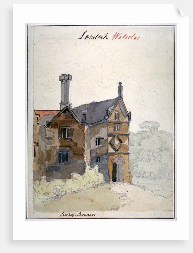 View of a house in Lambeth Marsh, London by Anonymous