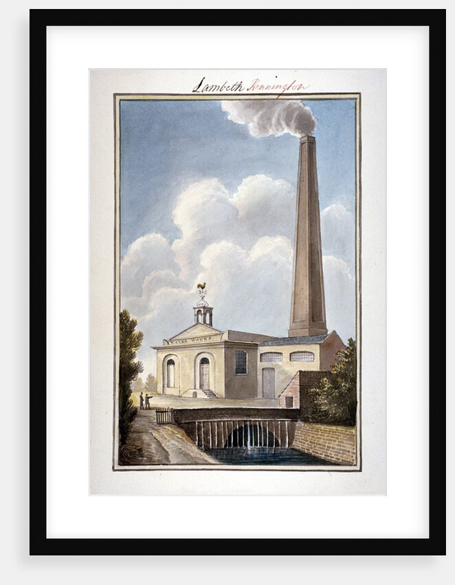 New London Waterworks, Vauxhall, Lambeth, London by G Yates