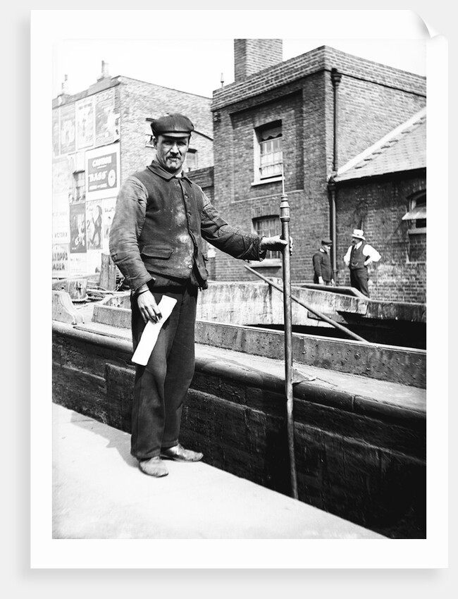 Grand Union Canal lock keeper by Anonymous