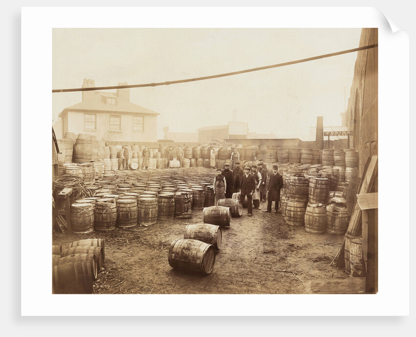 Ebano bitumen stored at Elizabeth Wharf, Limehouse, London by Anonymous